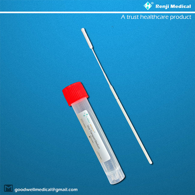 FDA অনুমোদিত নমুনা সংগ্রহ টিউব, 3ml VTM ভাইরাল ট্রান্সপোর্ট মিডিয়াম কিট