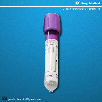 SGS MSDS অনুমোদন ডিসপোজেবল ভ্যাকুয়াম ব্লাড কালেকশন টিউব 5ml 7ml
