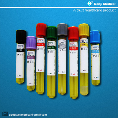 5ml 7ml ভ্যাকুয়াম ব্লাড টেস্ট টিউব 3 বছরের শেলফ লাইফ ডায়াগনস্টিকসের জন্য