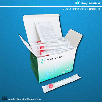 Nasopharyngeal ভাইরাস নমুনা সংগ্রহ টিউব রেড ক্যাপ সঙ্গে নিষ্পত্তিযোগ্য