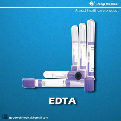 নিষ্পত্তিযোগ্য EDTA রক্ত ​​সংগ্রহ টিউব CE/ISO13485 সার্টিফিকেশন
